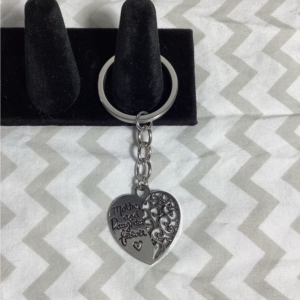 Mother and Daughter Forever Keychain